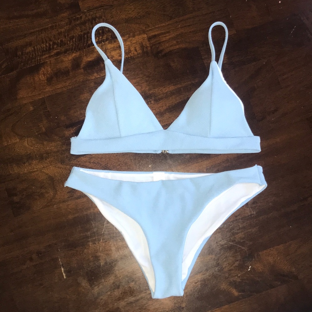 Cupshe Blue Triangle Bikini